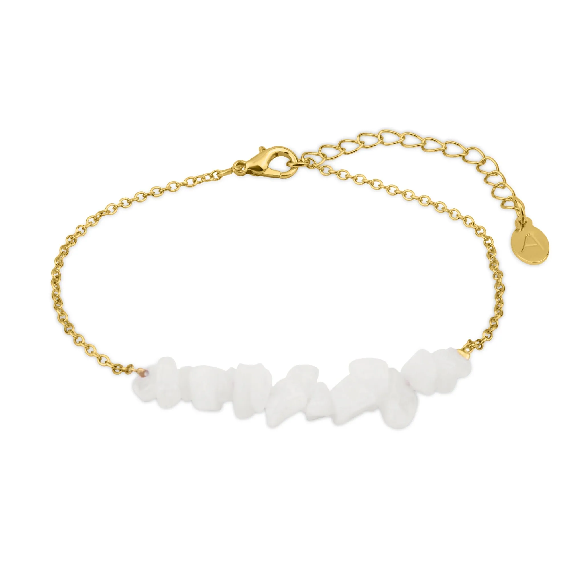 Accessorize London Women's Gold  Raw Stone Anklet