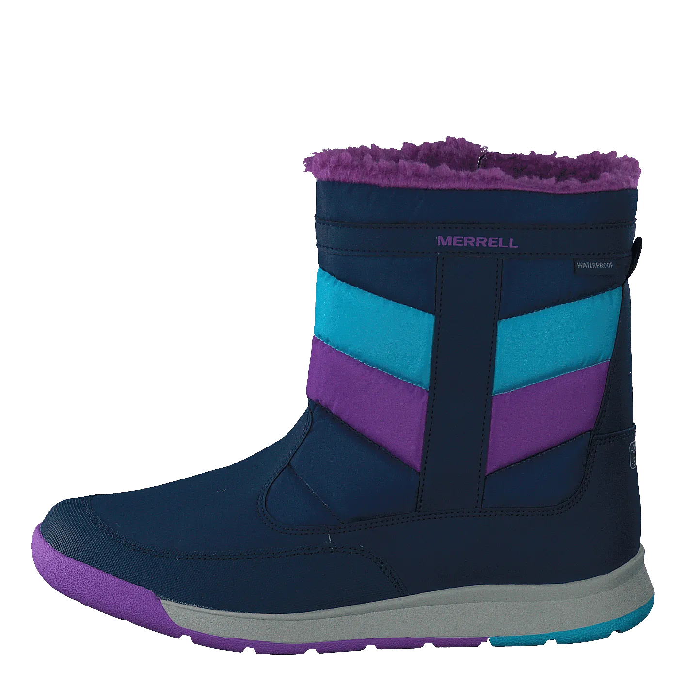 Alpine Puffer Wtpf Navy/turq/purple
