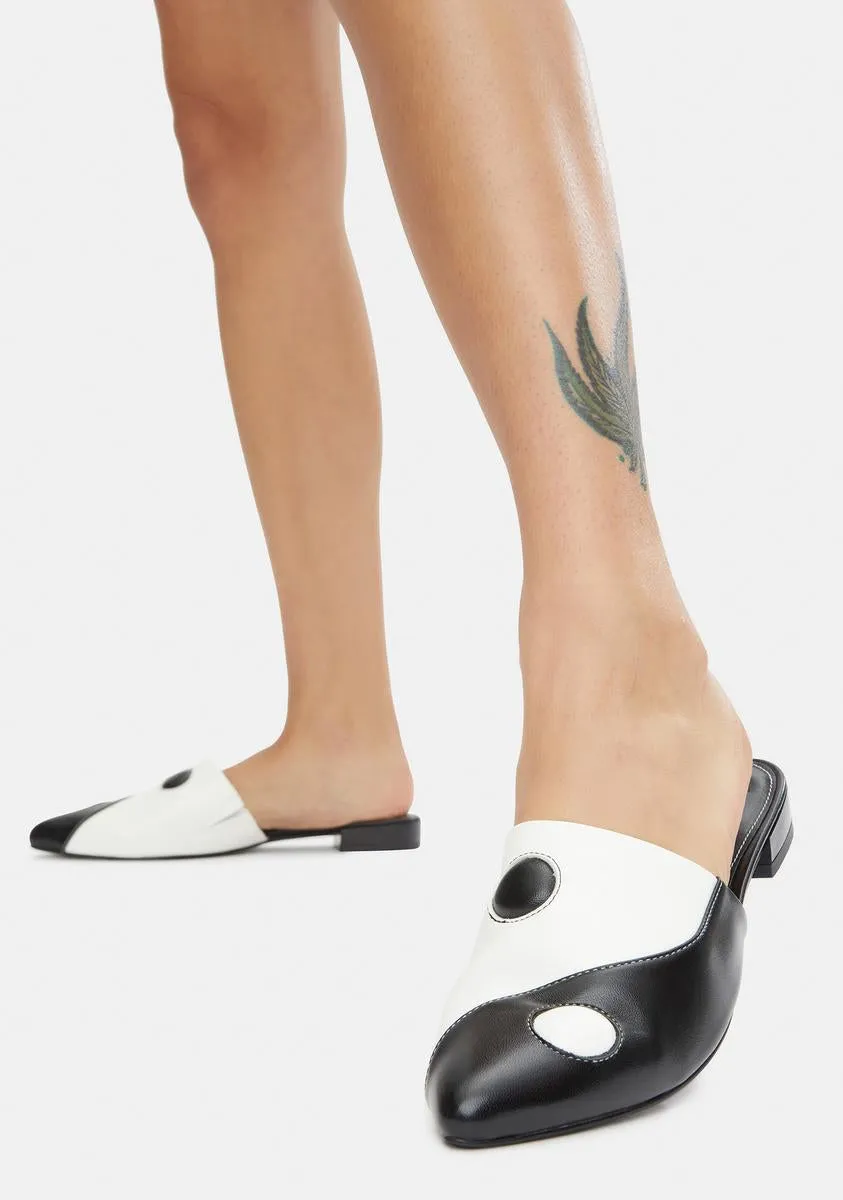 Balancing Act Vegan Leather Mules