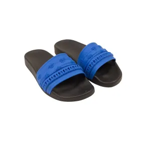 Black And Blue Bandana Chain Molded Slides