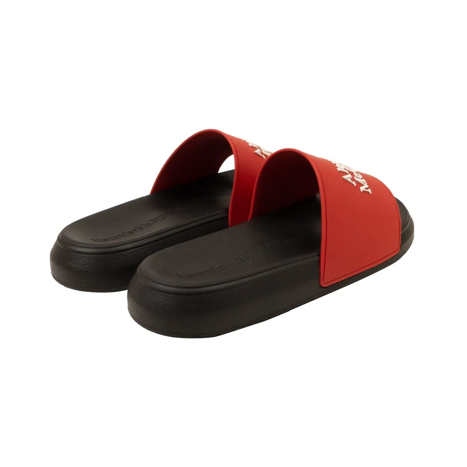 Black And Red Logo Pool Slides