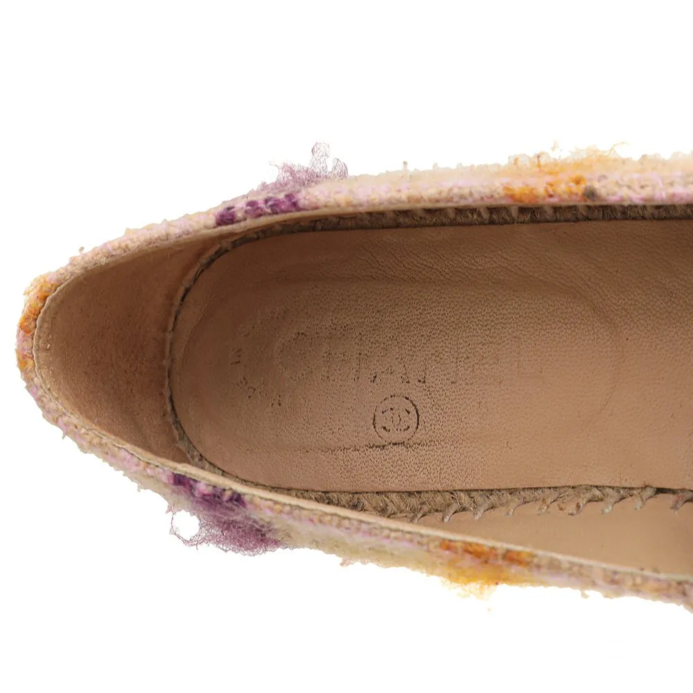 Chanel Bicolor CC Cap Toe Wool Espadrille 40