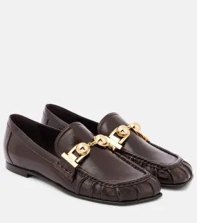 Chloe Miles embellished leather loafers