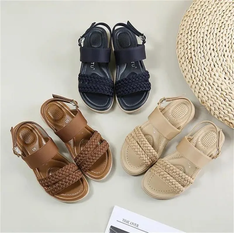 Cuzcare Orthopedic Comfortable Sandals Women Summer Open Toe Retro