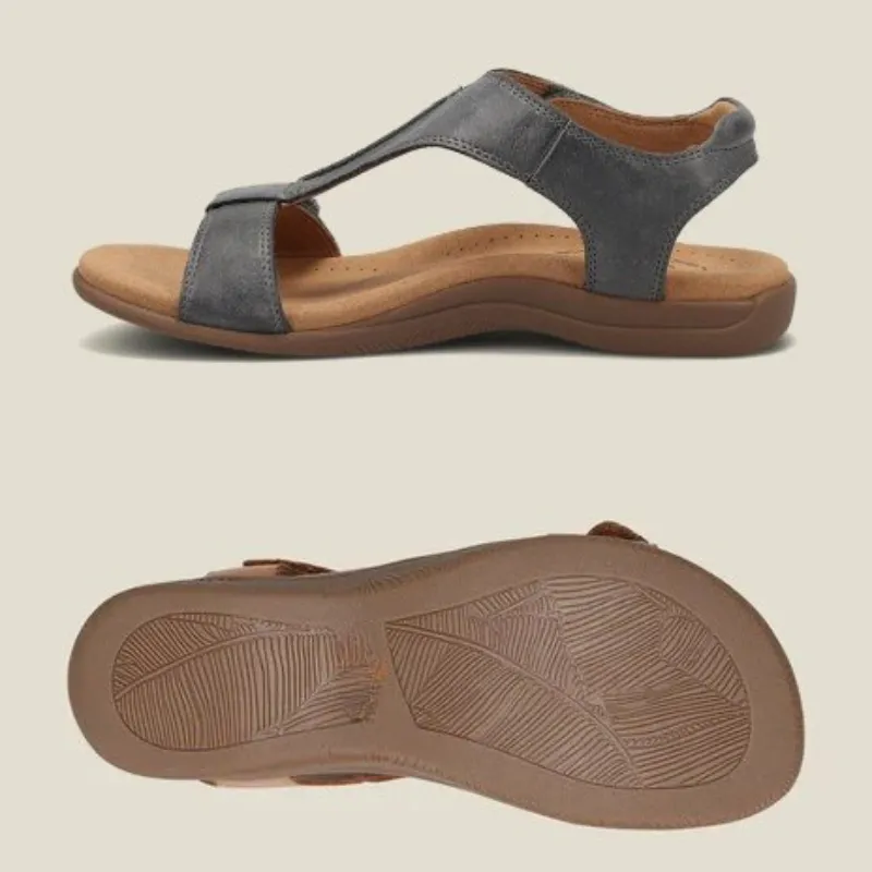 Cuzcare Retro Arch Support Flip-flops T-strap Women Flat Orthopedic Sandals