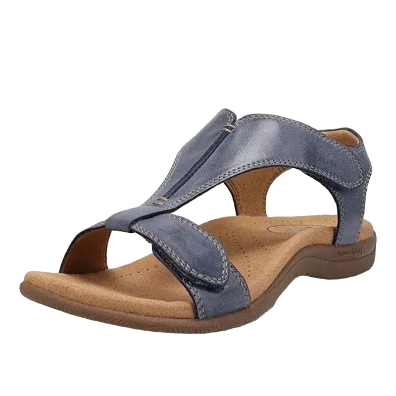 Cuzcare Retro Arch Support Flip-flops T-strap Women Flat Orthopedic Sandals