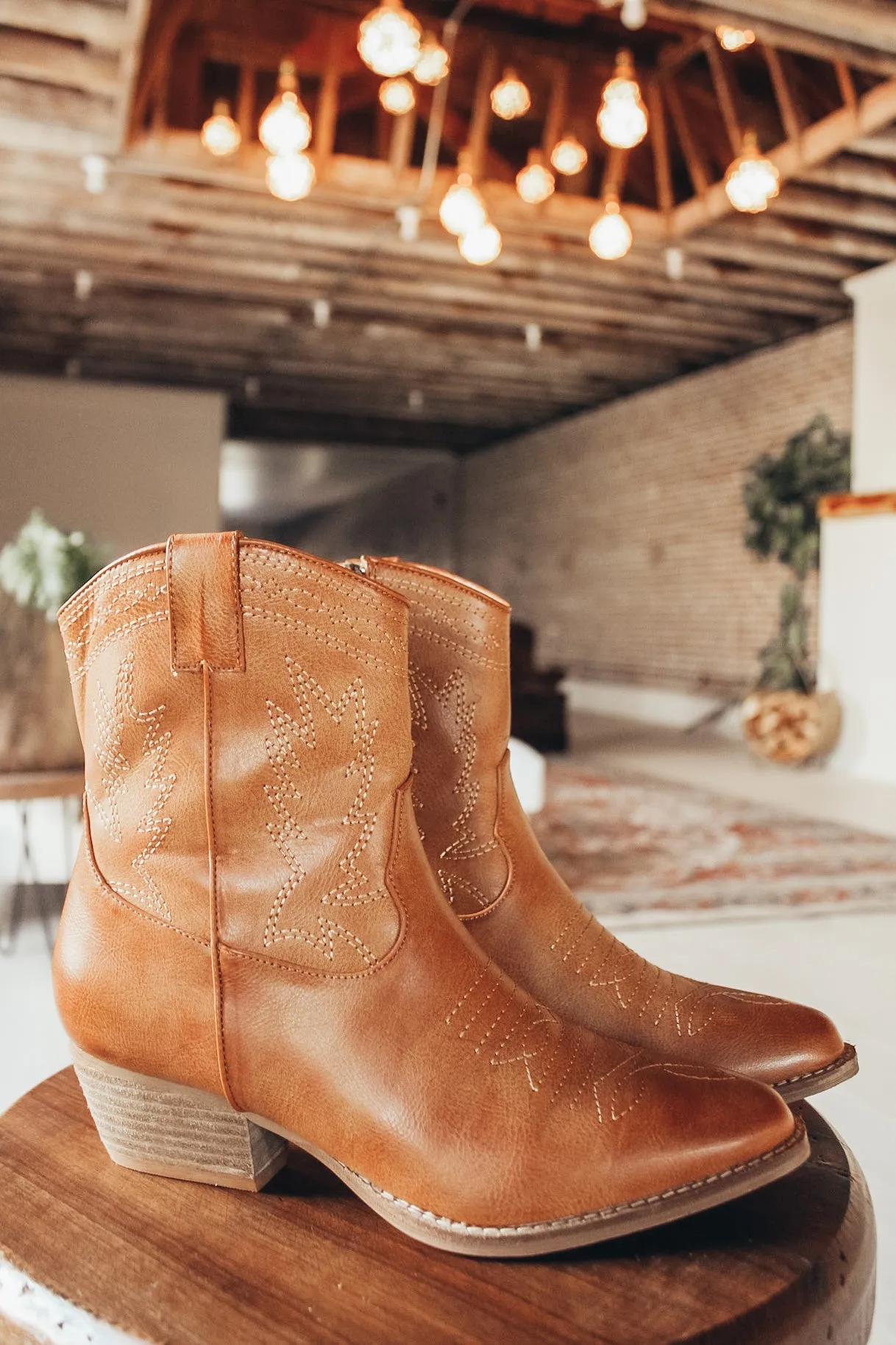 Dallas Embroidered Ankle Boots