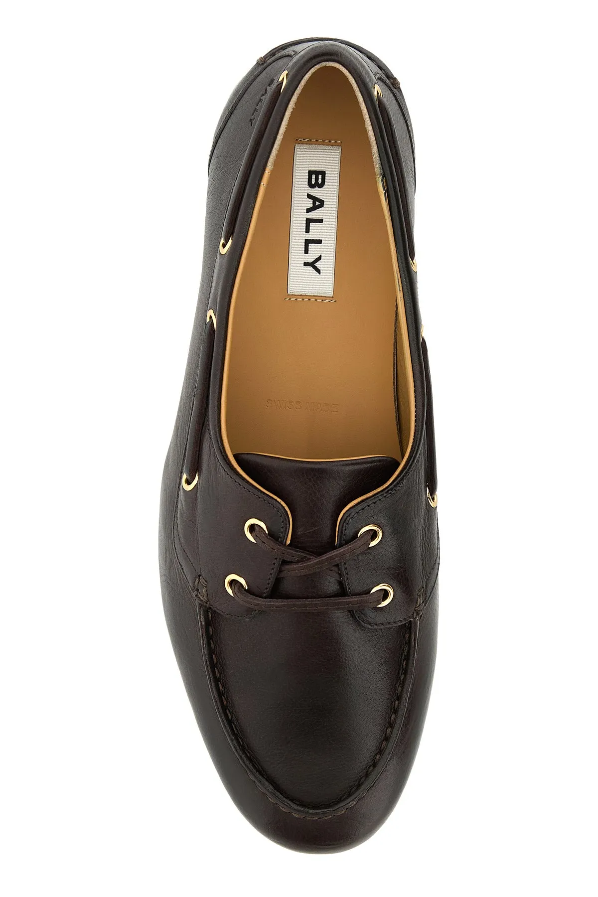 Dark brown leather Pathy loafers