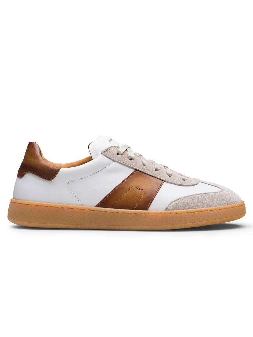 Magnanni Primera in White/Cuero