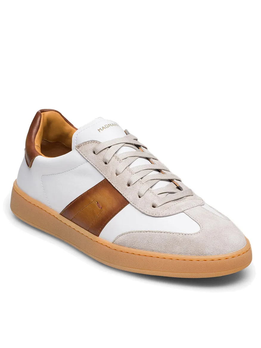 Magnanni Primera in White/Cuero