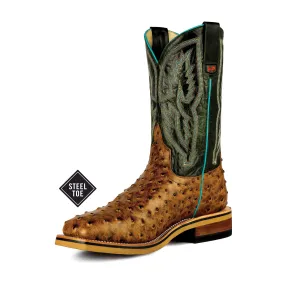 Men's Horsepower Honey Impostrich Print Steel Toe Boot HPW2503