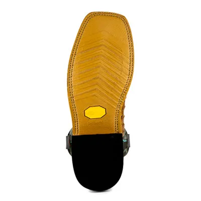 Men's Horsepower Honey Impostrich Print Steel Toe Boot HPW2503