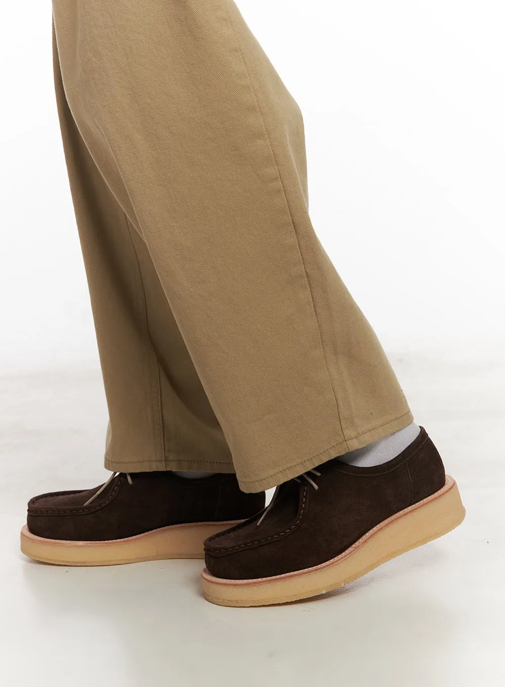 Men's Suede Lace-Up Loafers IM514
