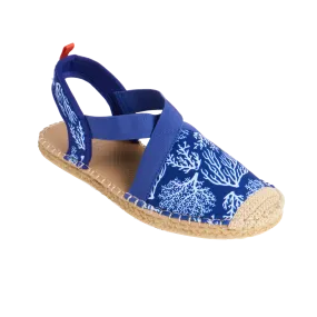 NAVY COASTAL CORAL - WOMENS SEAFARER SLINGBACK