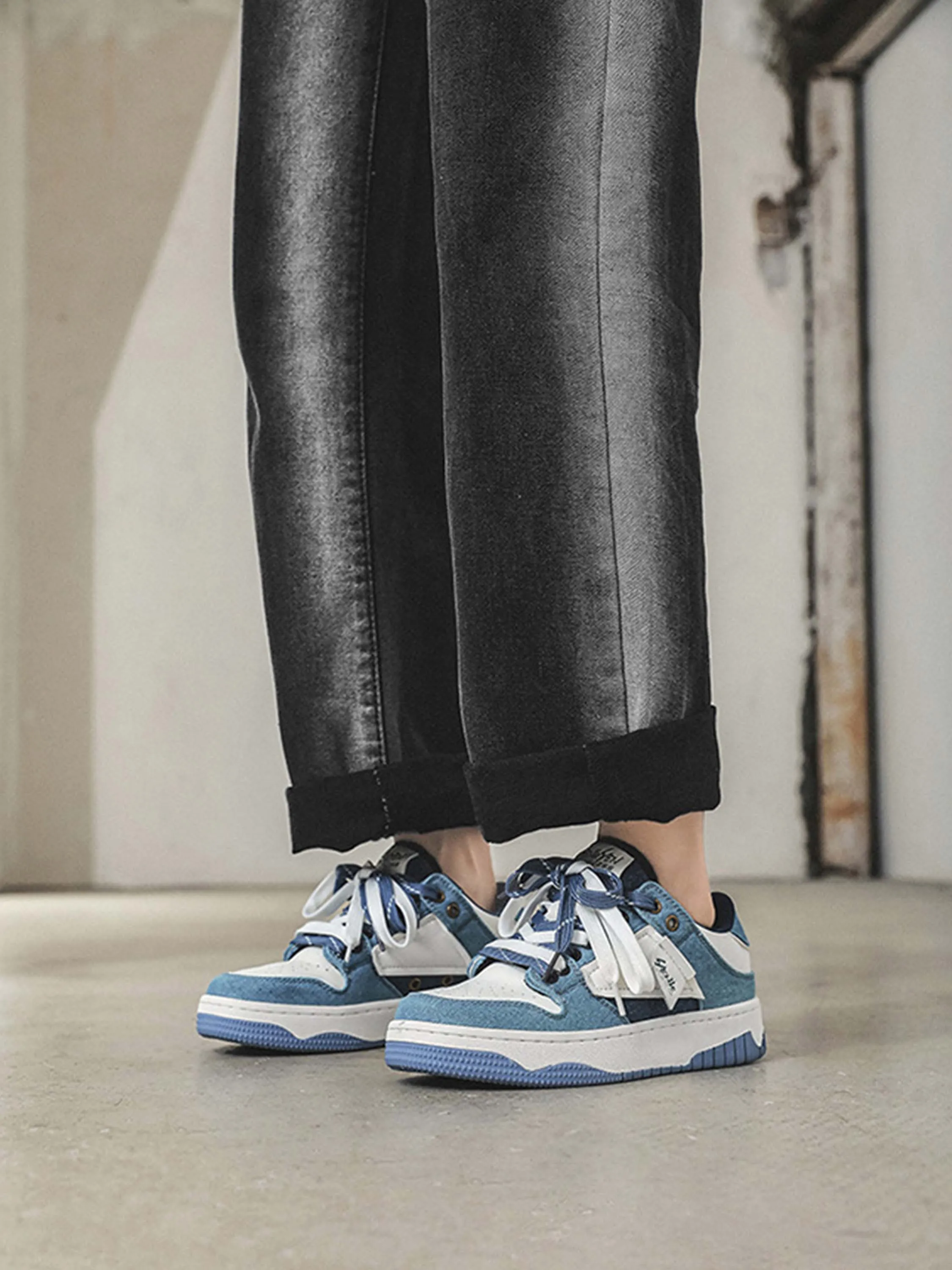 Sneakerhill High Street Color-Blocked Couple Casual Shoes - 1632
