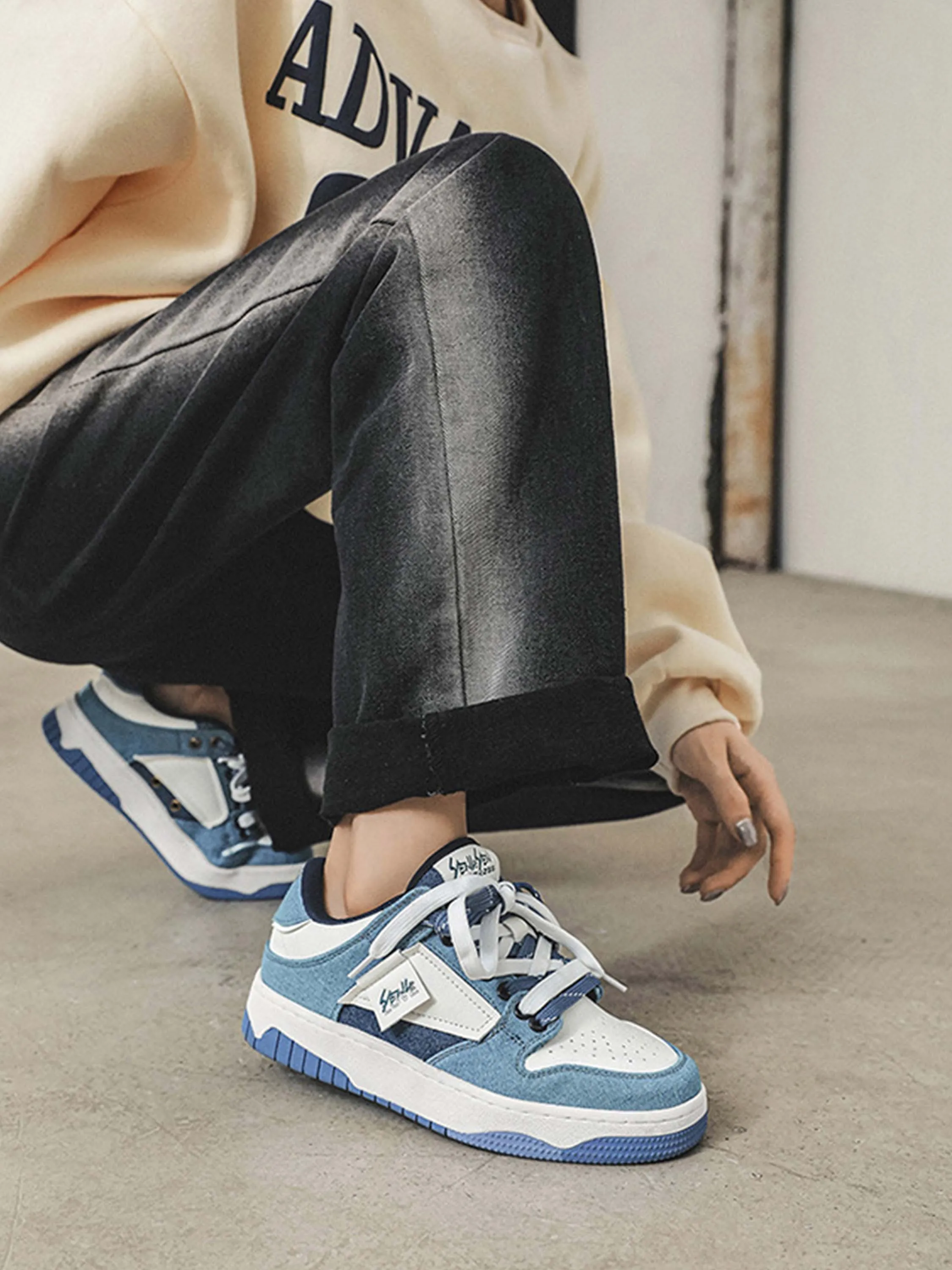 Sneakerhill High Street Color-Blocked Couple Casual Shoes - 1632