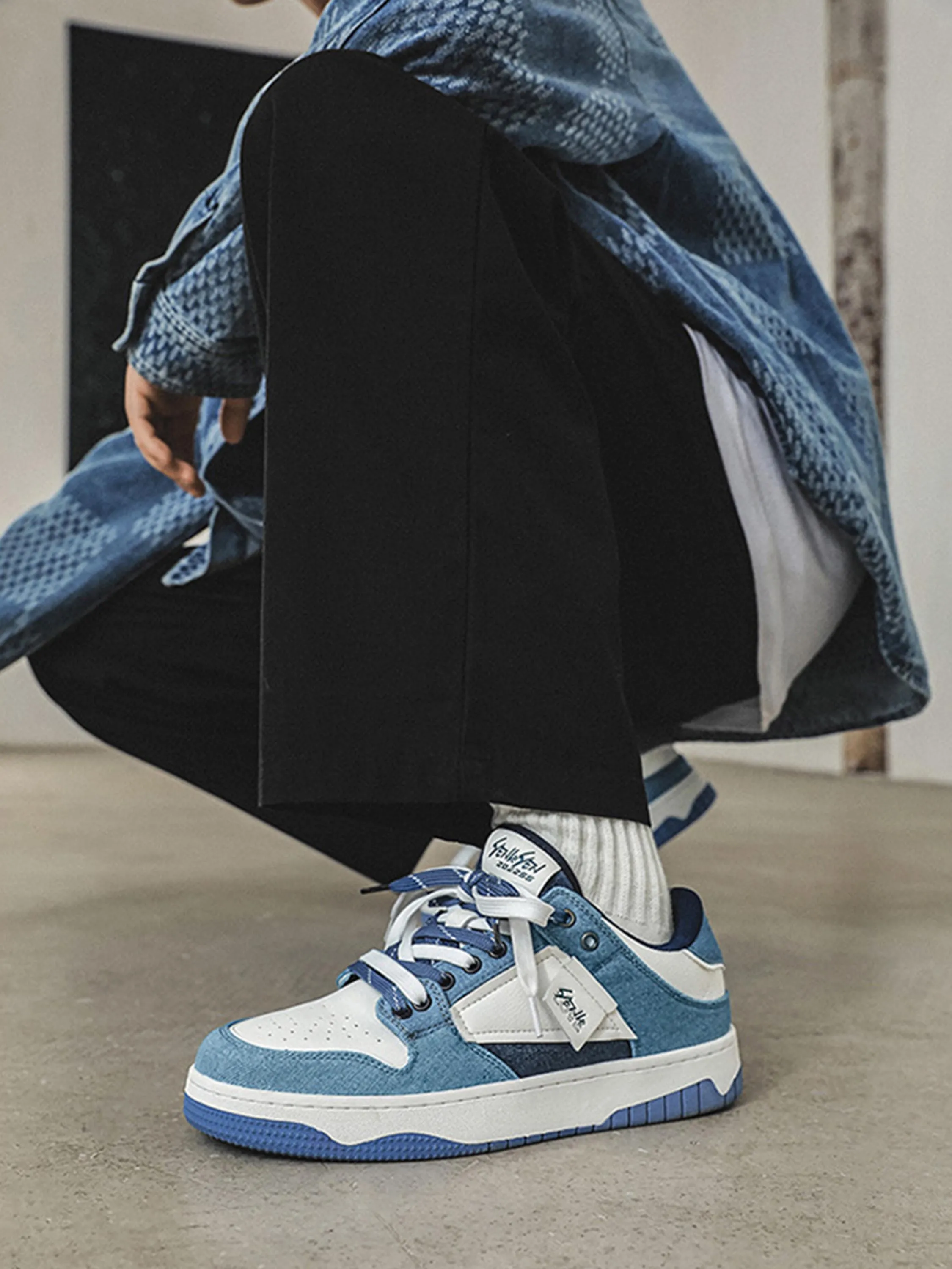 Sneakerhill High Street Color-Blocked Couple Casual Shoes - 1632