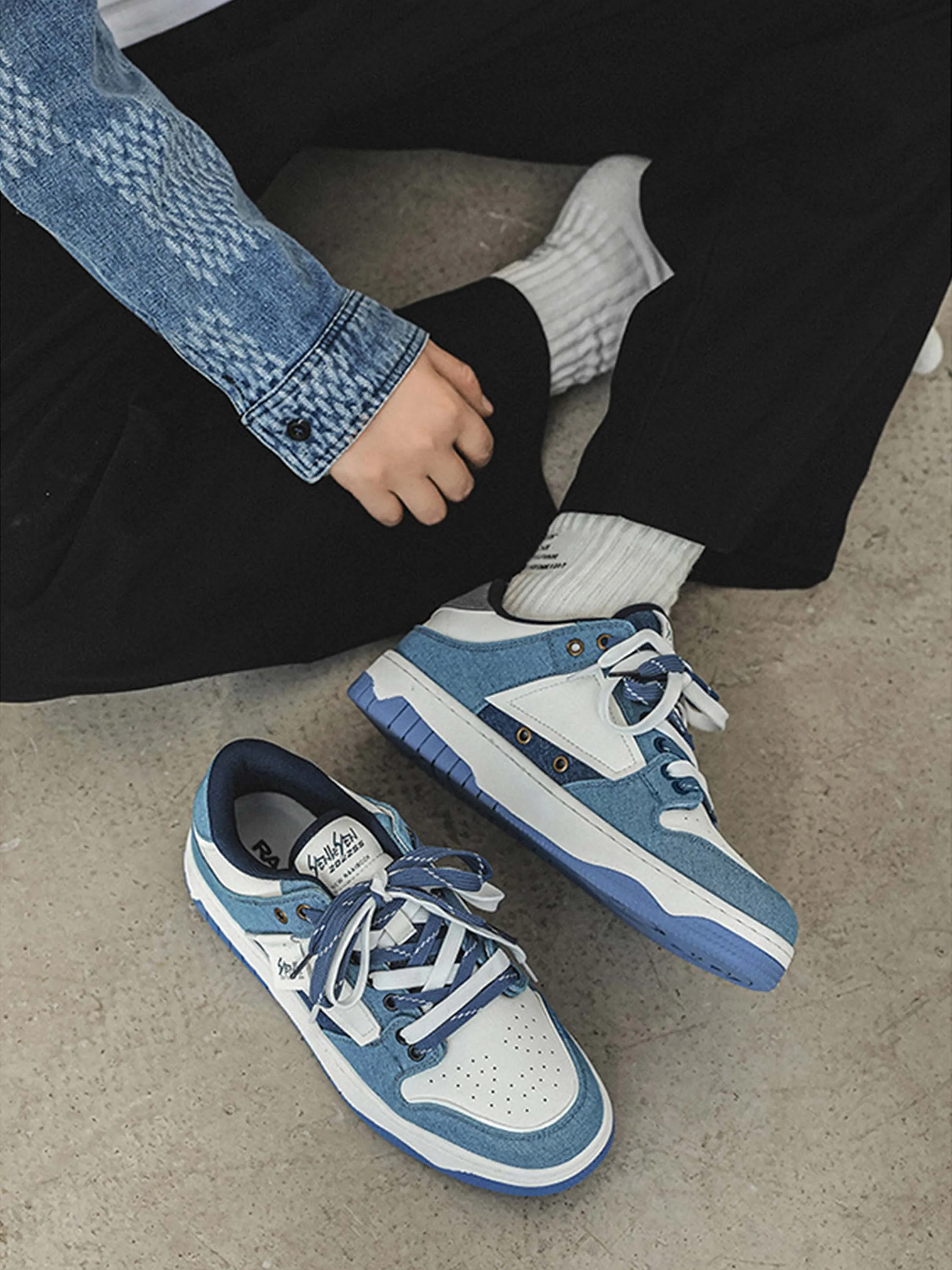 Sneakerhill High Street Color-Blocked Couple Casual Shoes - 1632