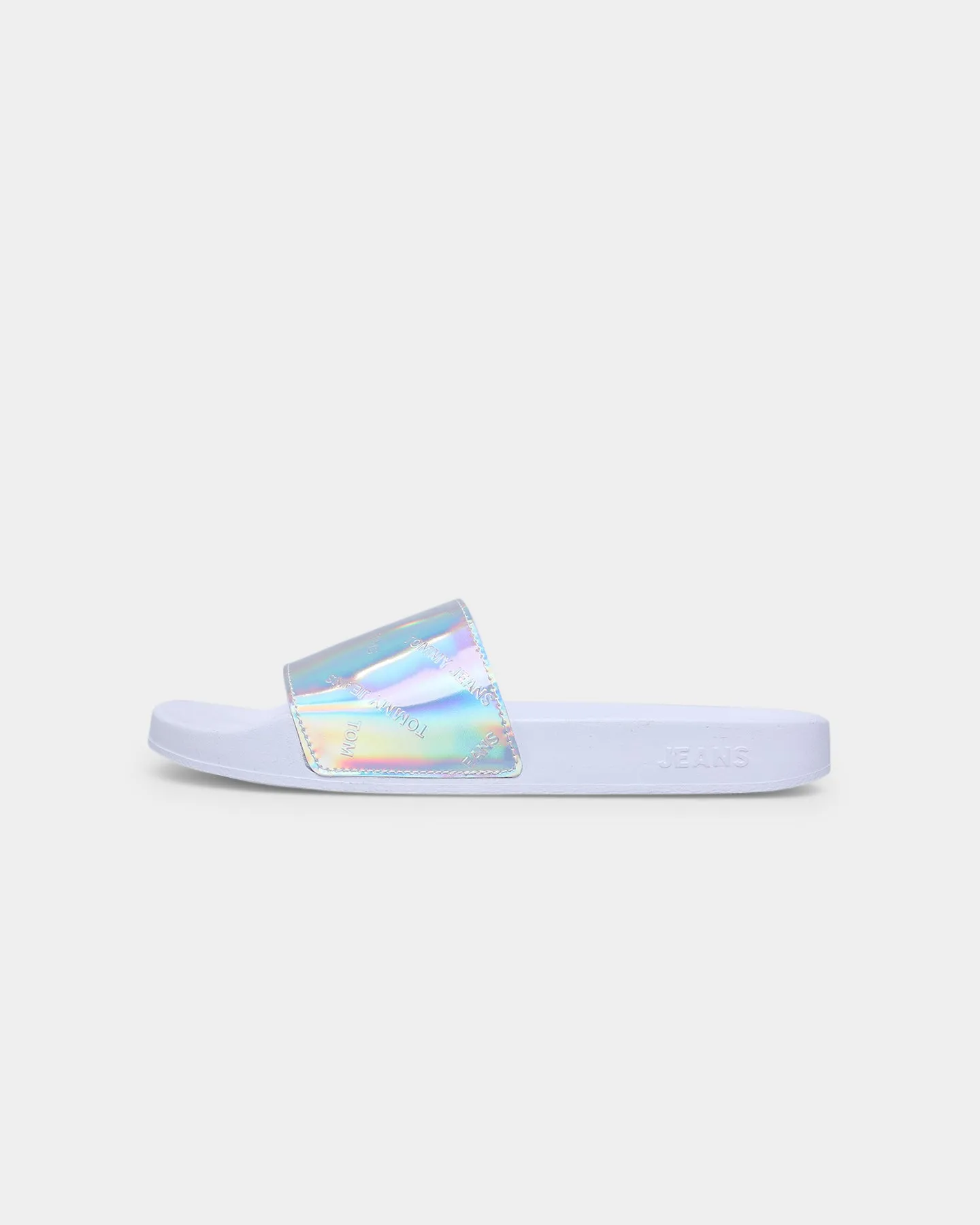 Tommy Jeans Women's Iridescent Pool Slide White