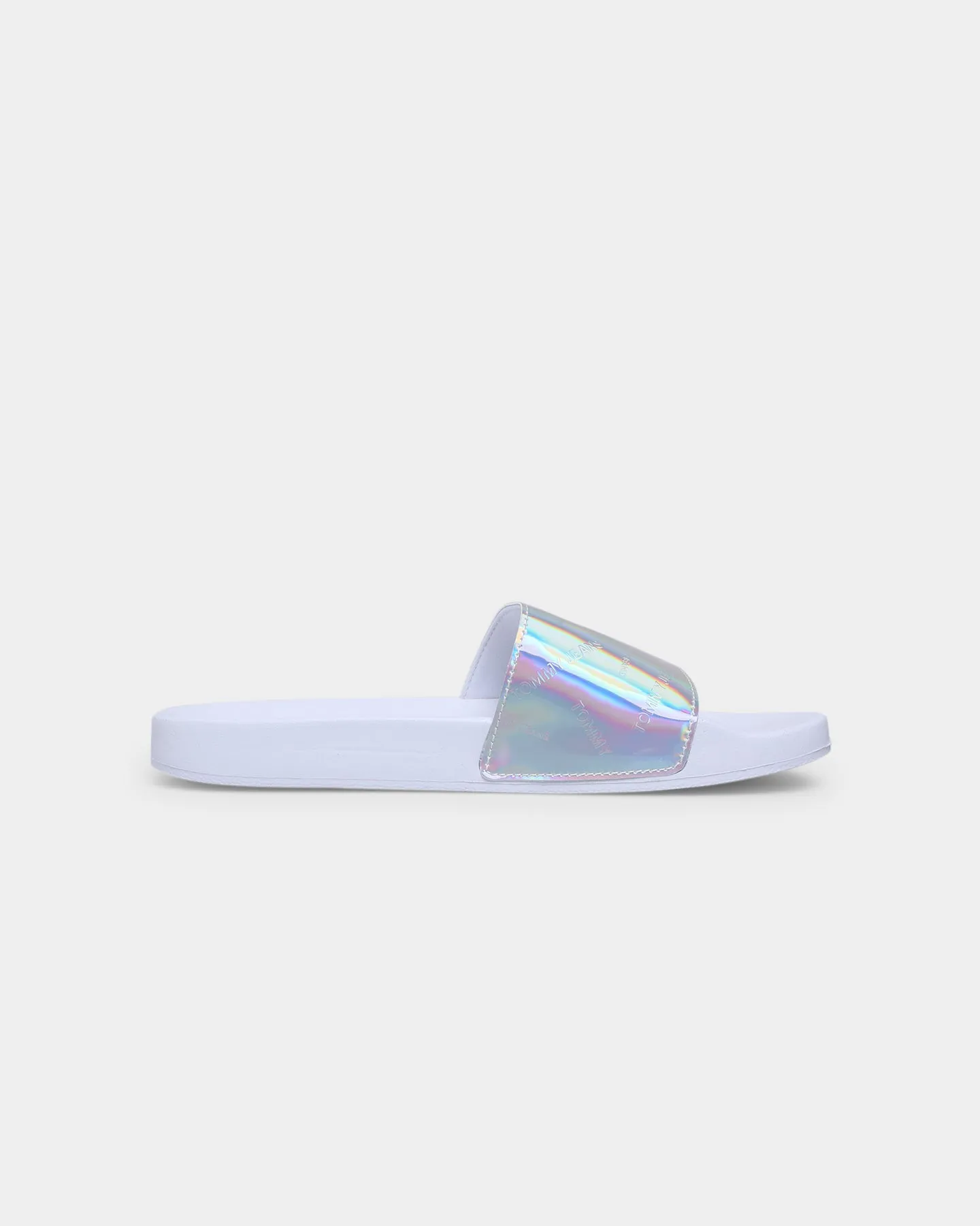 Tommy Jeans Women's Iridescent Pool Slide White